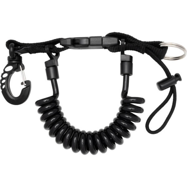 Coiled Lanyard with Split Ring and Snap