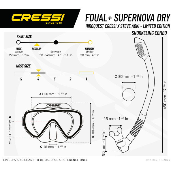 Cressi x Steve Aoki - HiroQuest Limited Edition Adult Mask & Snorkel - Afbeelding 11