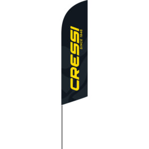 Wing Flag (black/yellow) (60 x 240 cm)